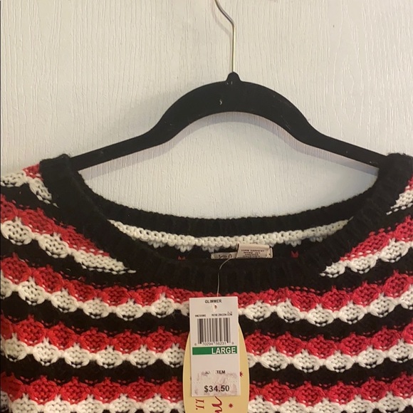 NWT J.J. Basics Knit Stripped Sweater - Picture 5 of 5